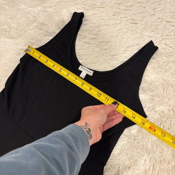 Leith Black Stretch Knit Midi Fit & Flare Sleeveless woman’s Dress size M - Picture 5 of 11